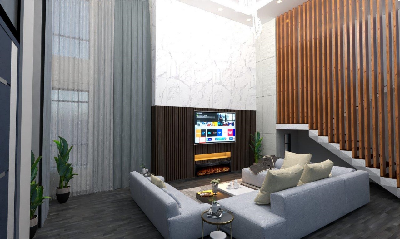 Contemporary residential apartment interior